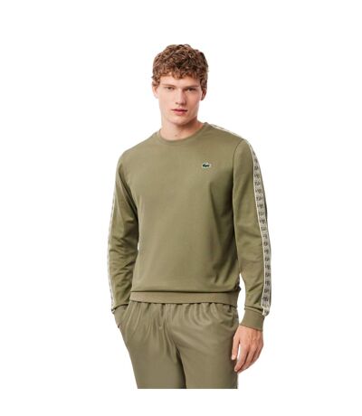 Sweat Tennis Homme Vert Kaki Lacoste