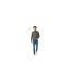 Mens Funnel Neck Jumper Slate Jack Wills-1
