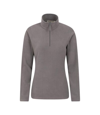 Womens/ladies Camber Ii Fleece Top Dark Grey Mountain Warehouse