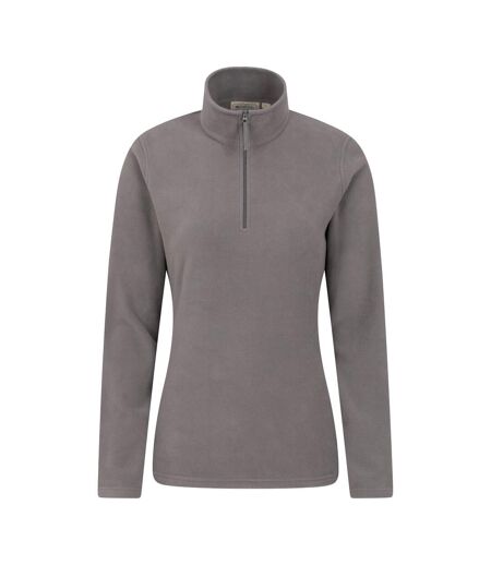 Womens/ladies Camber Ii Fleece Top Dark Grey Mountain Warehouse