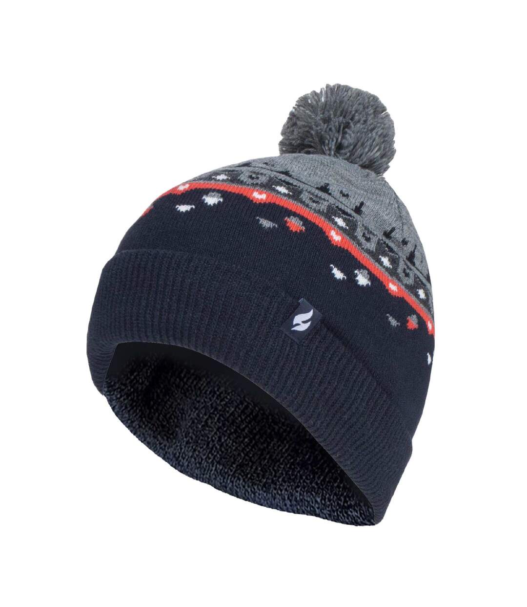 Heat Holders - Chapeau Pom Pom tricoté pour hommes pour l'hiver-1