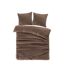 Parure de Lit 3 Pièces Valerina 240x220cm Marron-1