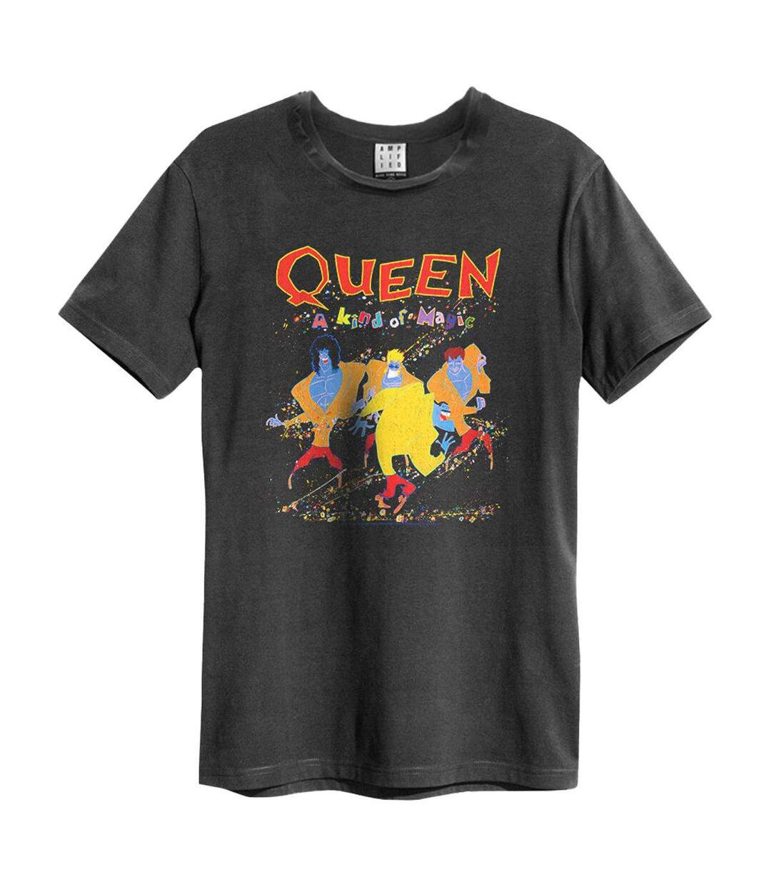 Unisex Adult A Kind Of Magic Queen T-shirt Charcoal Amplified-1