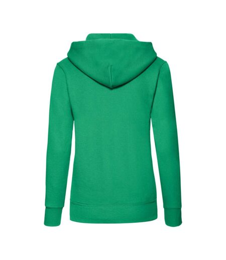 Sweat À Capuche Classic Femme Vert Kelly Fruit Of The Loom