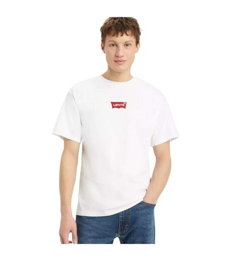 T-shirt Motif/style Lettrage Homme Blanc Levis