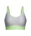 Womens/ladies Infinity Medium Impact Sports Bra Lime Under Armour-2
