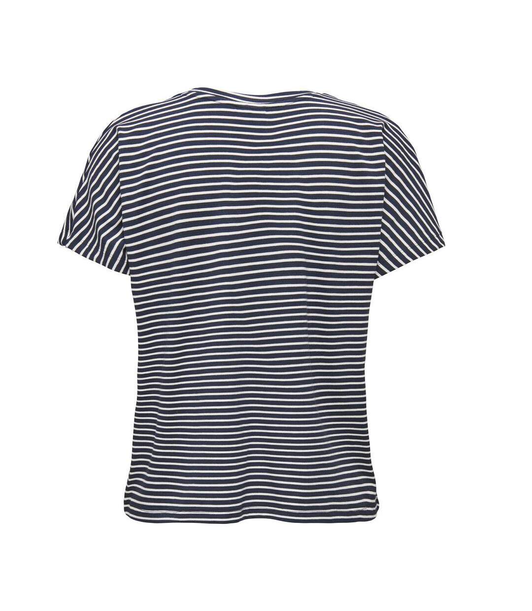 T-shirt marine à rayures femme jdy issy-2