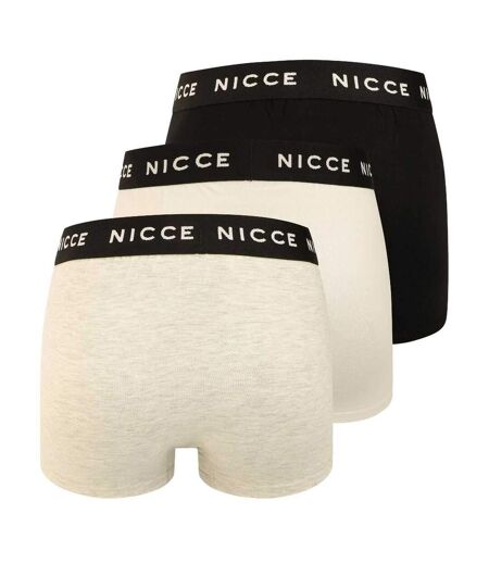 Lot De 3  Boxers Lurzem Homme Noir Gris Blanc Nicce