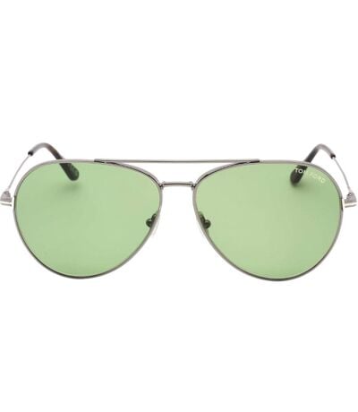 Lunettes De Soleil Motif/style Brillant Adulte Taille Unique Vert Argenté Tom Ford