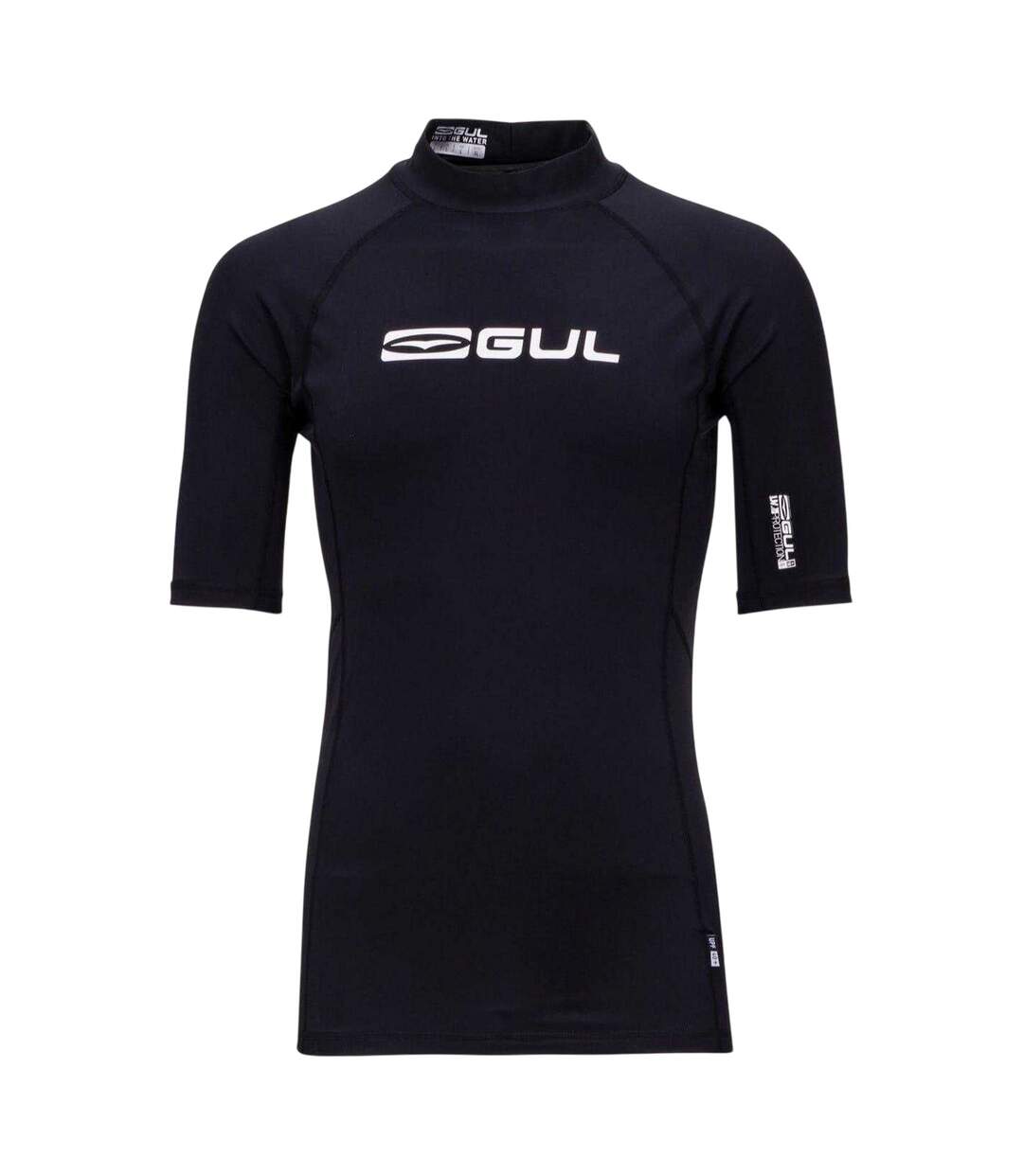 Mens Logo Rash Guard Black Gul-1