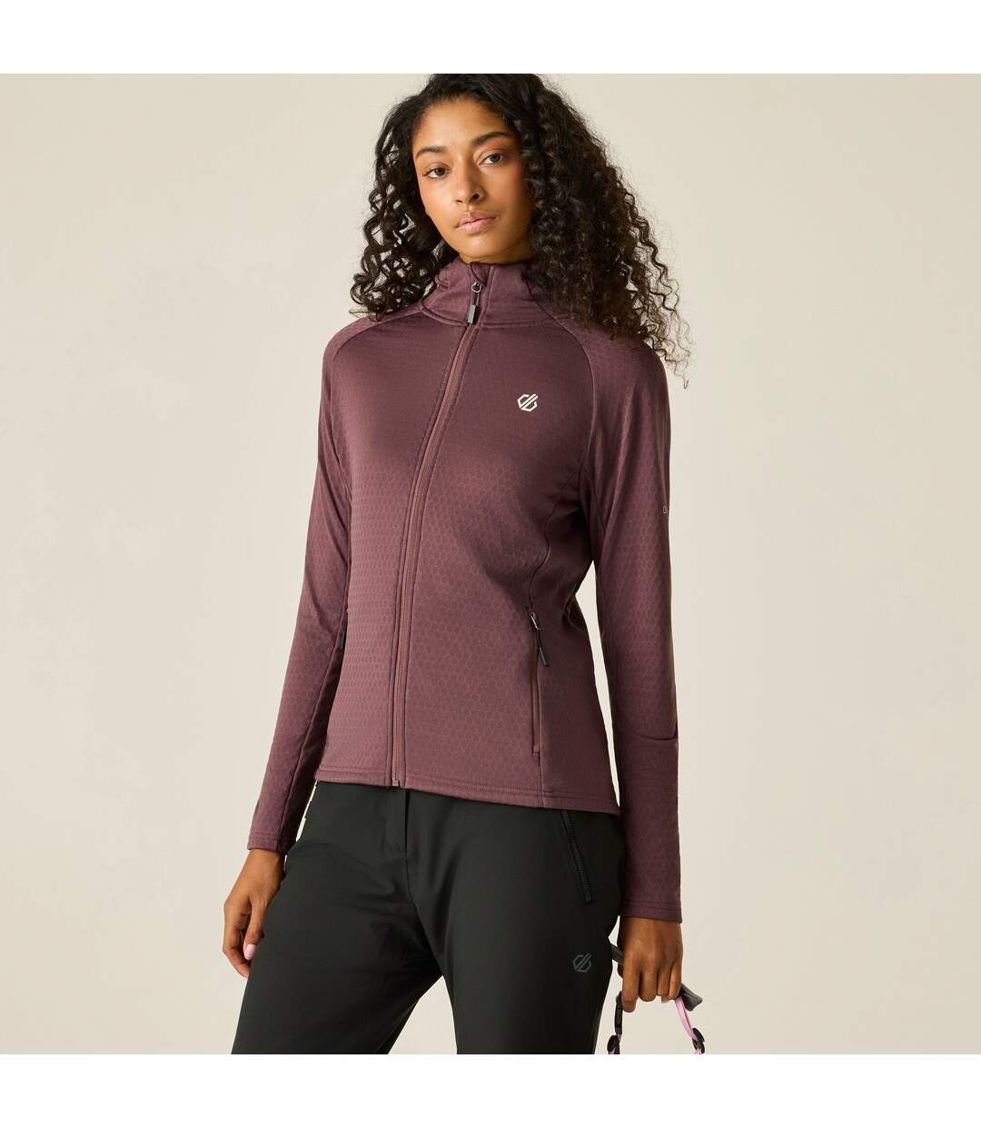 Womens/ladies Ventura Stretch Hooded Midlayer Huckleberry Dare 2B-1