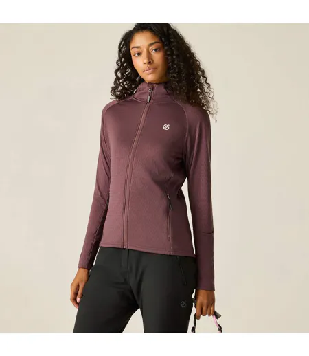 Womens/ladies Ventura Stretch Hooded Midlayer Huckleberry Dare 2B