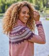 Strickpullover mit Jacquard-Muster und Rollkragen Atlas For Men