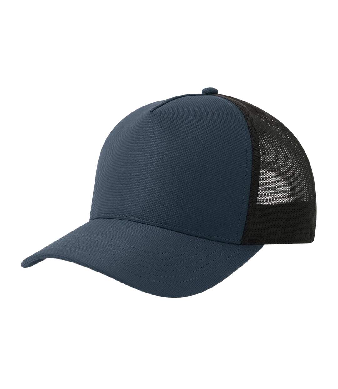 Casquette Trucker Motif/style 5 Panneaux Dempo Bleu Marine Noir Atlantis Headwear-1
