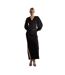 Womens/ladies Ruched Satin Blouse Black Glamorous-1