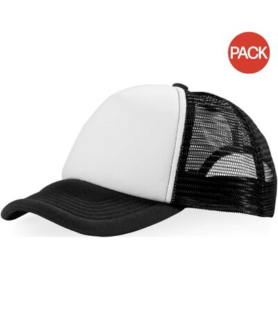 Lot de 2  casquettes trucker noir/blanc Bullet