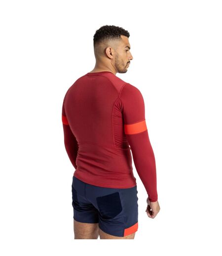 Umbro Mens 23/24 England Rugby Long-Sleeved Training Contact Jersey (Red/Flame Scarlet) - UTUO1796