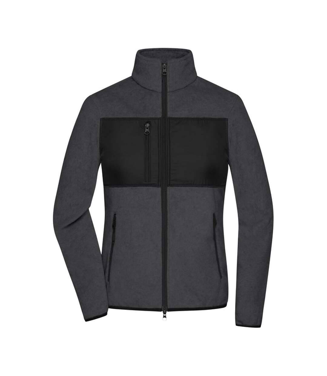 Veste polaire femme noir / foncé chiné James and Nicholson-1
