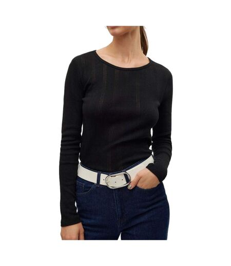 T-Shirt manches longues noir femme vero moda lisa - l