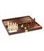 Jeu de Backgammon & d'Échec Jule 40cm Marron-2