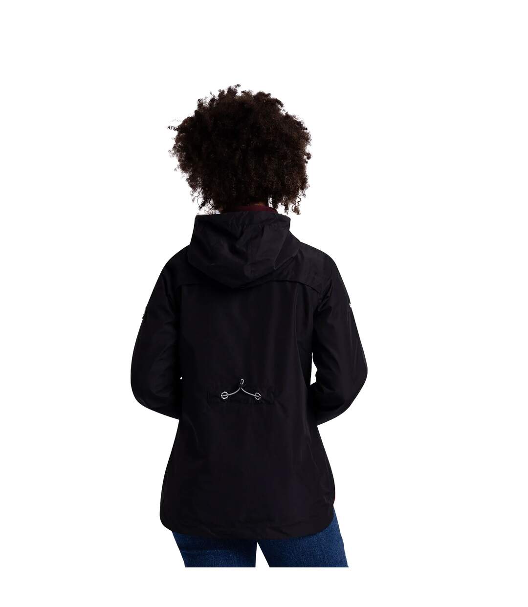 Womens/ladies Flourish Waterproof Jacket Black Trespass-3