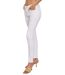 Jean femme slim fit push up blanc - Taille haute - Coton - Elasthane - Polyesther