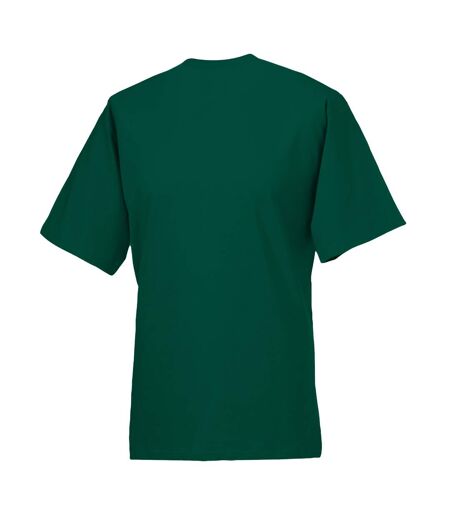 T-shirt à manches courtes homme vert bouteille Russell