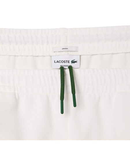 Unisex Adult Pique Relaxed Fit Jogging Bottoms Cream Lacoste