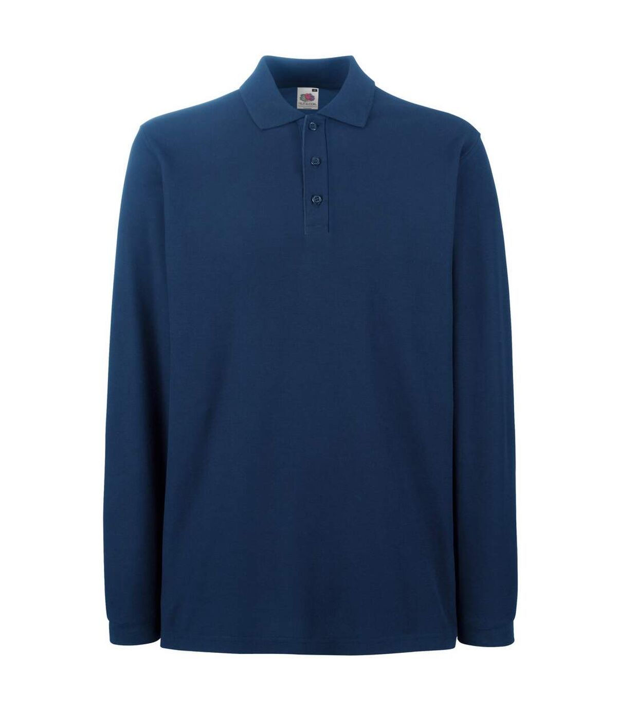 Fruit Of The Loom Mens Premium Long Sleeve Polo Shirt (Navy) - UTBC1383