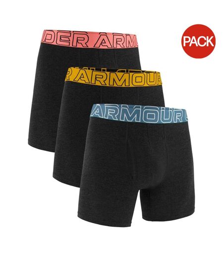 Lot De 3  Boxers Performance Homme Orange Rose Bleu Under Armour