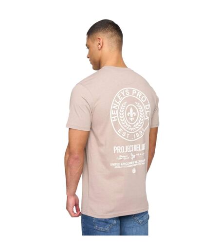 T-shirt henstamp homme taupe Henleys
