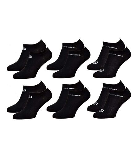 Chaussettes Femme SERGIO TACCHINI Socquettes Tiges courtes Sport Pack de 6 Paires Noires