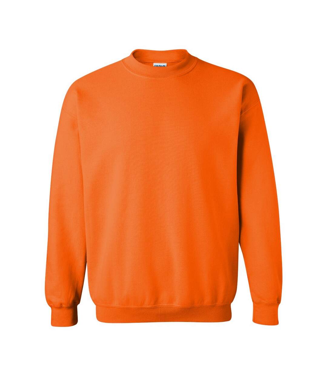 Sweat Adulte Orange Fluo Gildan-1