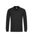 Polo Manches Longues Homme Noir Stedman-3