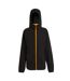 Regatta Mens Navigate Full Zip Fleece Jacket (Black/Orange Pop) - UTRG9711