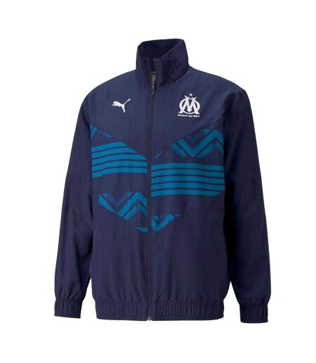 Mens Prematch Olympique De Marseille Fc Jacket Navy Puma