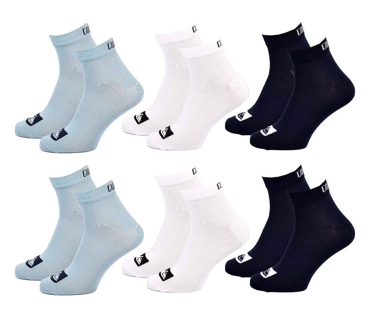 Chaussettes QUICKSILVER QUARTER Pack de 6 Paires 7462-1