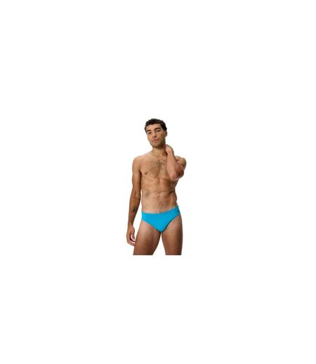 Mens Big Logo Endurance+ Swim Briefs Turquoise Speedo