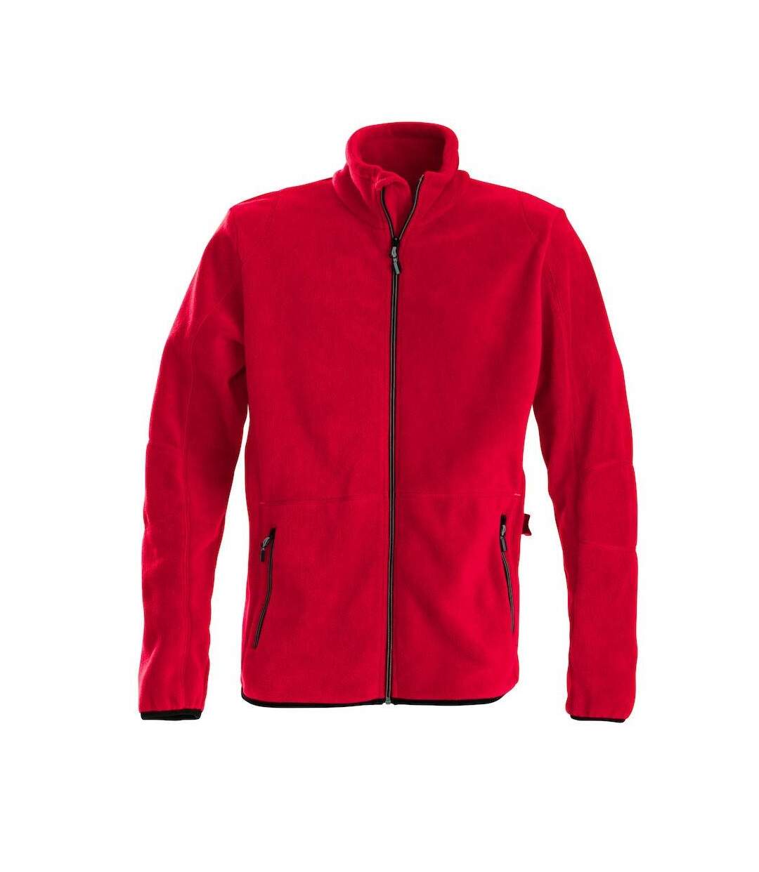 Mens Speedway Fleece Jacket Red Printer-1