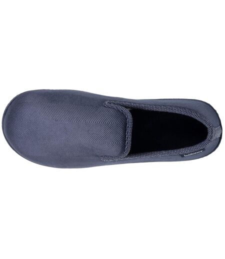 Isotoner Chaussons Charentaises homme velours, semelle ergonomique, mousse à mémoire forme, confort usage quotidien