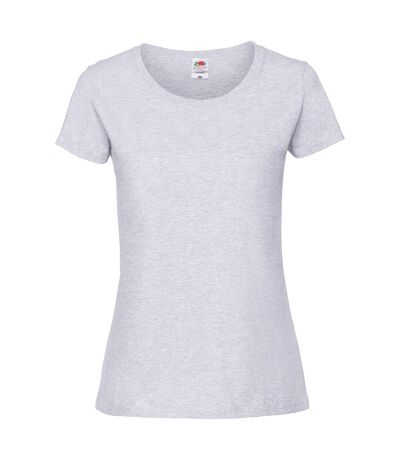 T-shirt ajusté femmes gris pâle Fruit of the Loom