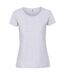 T-shirt ajusté femmes gris pâle Fruit of the Loom