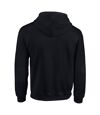 Gildan Heavy Blend Unisex Adult Full Zip Hooded Sweatshirt Top (Black) - UTBC471