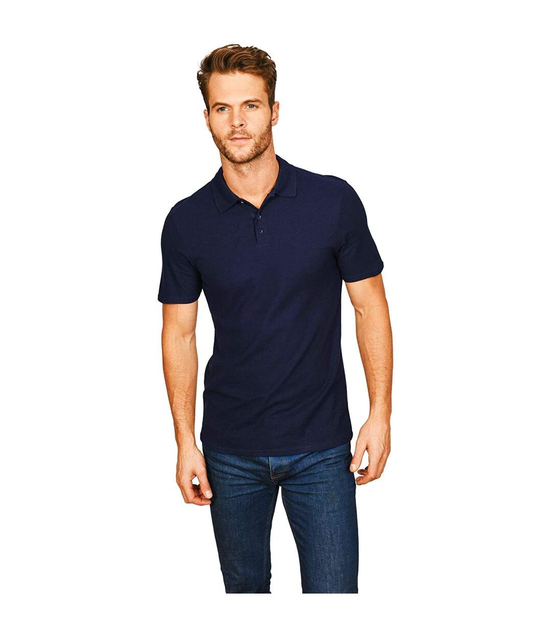 Casual Classics Mens Original Tech Pique Polo Shirt (Navy) - UTAB504-2