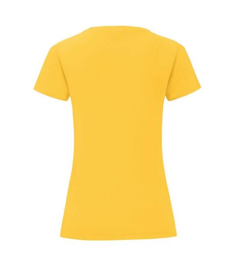 Womens/ladies iconic 150 t-shirt sunflower Fruit of the Loom