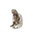 Statue Déco Bouddha 35cm Naturel & Argent-2