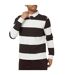 Mens Long-sleeved Polo Shirt Cream Brown Brave Soul-2