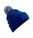 Bonnet snowstar bleu roi vif / blanc cassé Beechfield