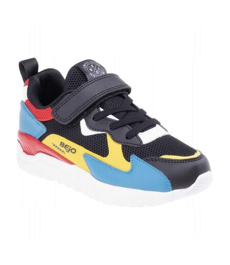 Baskets Agepi Ado Noir Vert Jaune Rouge Bejo