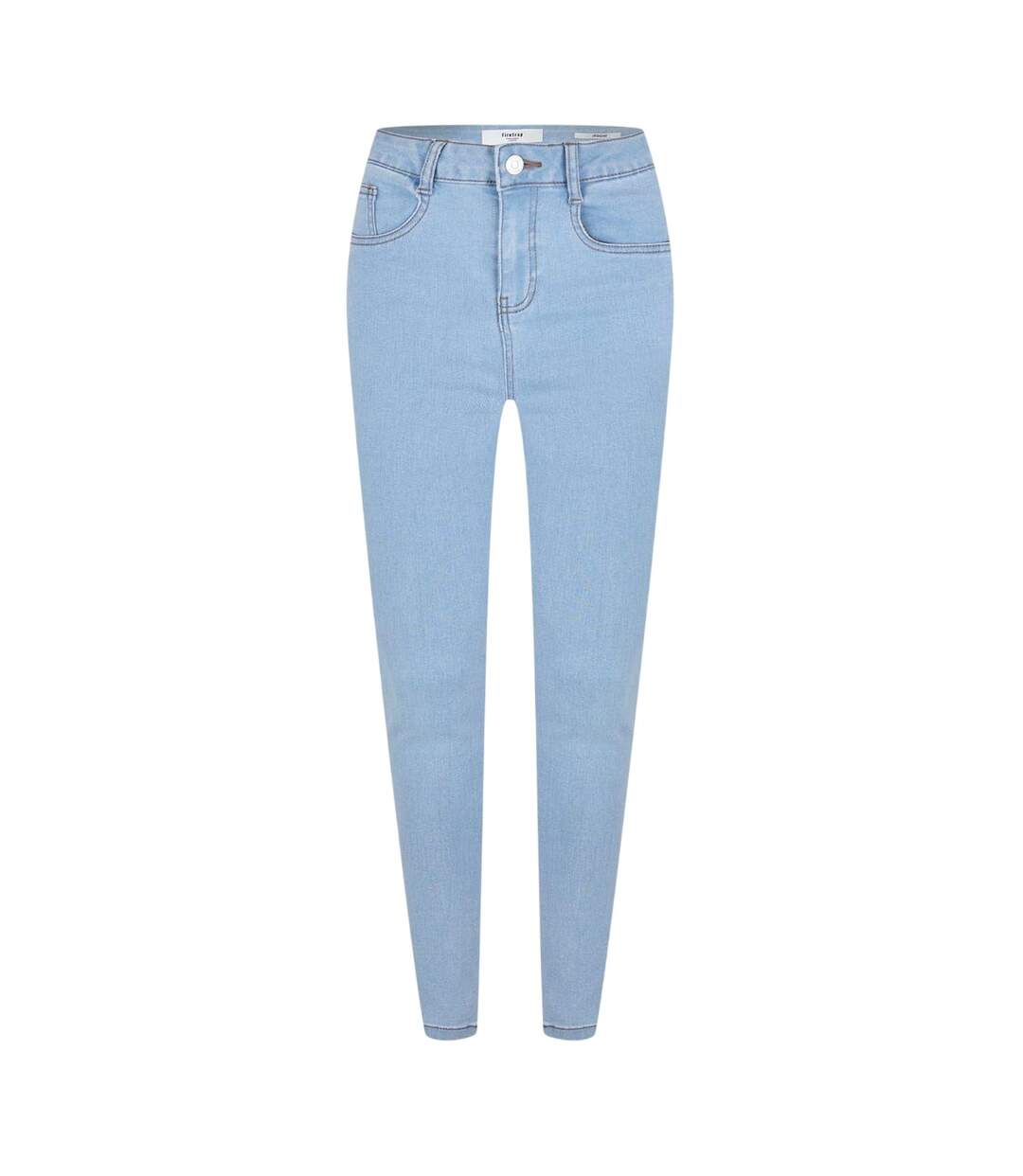 Womens/ladies Skinny Jeggings Light Blue Firetrap-1